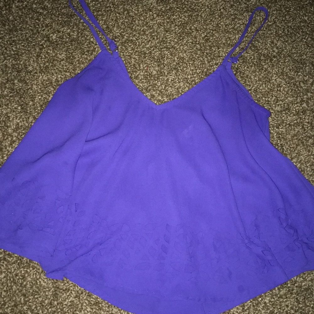 Purple Cut Out Tank